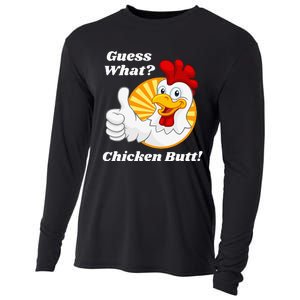 Guess What Chicken Butt Hilarious Cooling Performance Long Sleeve Crew