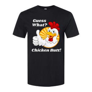 Guess What Chicken Butt Hilarious Softstyle CVC T-Shirt