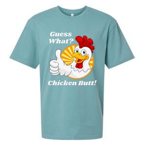 Guess What Chicken Butt Hilarious Sueded Cloud Jersey T-Shirt