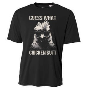 Guess What Chicken Butt Funny Chicken Cooling Performance Crew T-Shirt