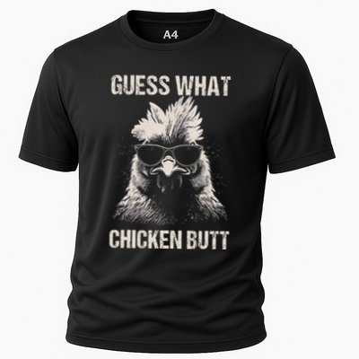 Guess What Chicken Butt Funny Chicken Cooling Performance Crew T-Shirt