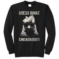 Guess What Chicken Butt Funny Chicken Sweatshirt