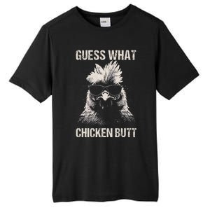 Guess What Chicken Butt Funny Chicken Tall Fusion ChromaSoft Performance T-Shirt