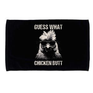 Guess What Chicken Butt Funny Chicken Microfiber Hand Towel