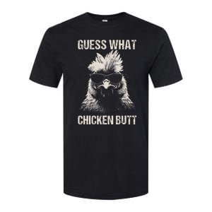 Guess What Chicken Butt Funny Chicken Softstyle CVC T-Shirt