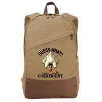 Guess What Chicken Butt! Cotton Canvas Backpack