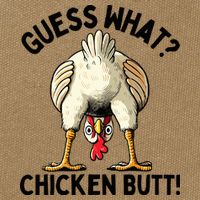 Guess What Chicken Butt! Cotton Canvas Backpack
