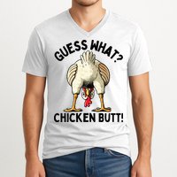 Guess What Chicken Butt! V-Neck T-Shirt
