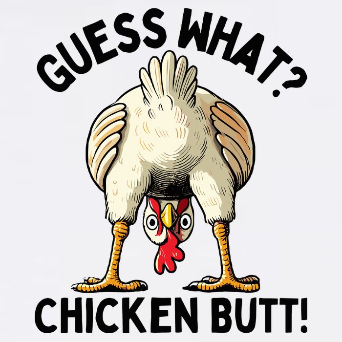 Guess What Chicken Butt! Flat Bill Trucker Hat