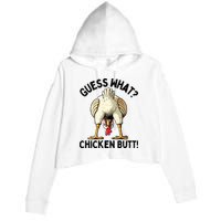 Guess What Chicken Butt! Crop Fleece Hoodie