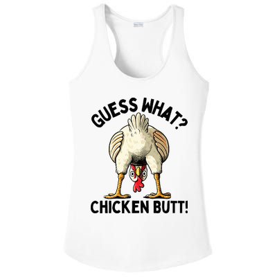 Guess What Chicken Butt! Ladies PosiCharge Competitor Racerback Tank