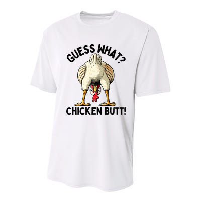 Guess What Chicken Butt! Youth Performance Sprint T-Shirt