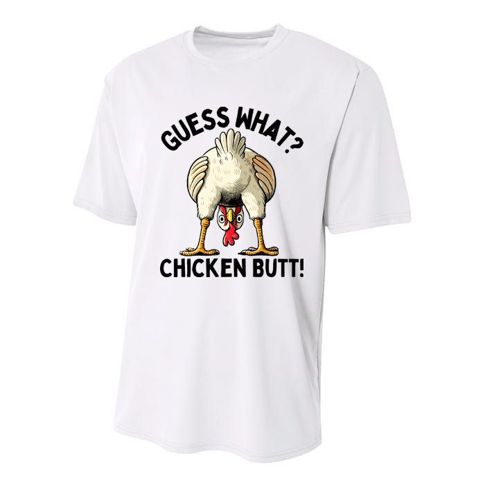 Guess What Chicken Butt! Youth Performance Sprint T-Shirt