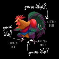 Guess What Chicken Butt Guess Why Chicke Thigh Guess Who Poo Gift Impact Tech Backpack