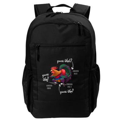 Guess What Chicken Butt Guess Why Chicke Thigh Guess Who Poo Gift Backpack