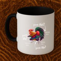 Guess What Chicken Butt Guess Why Chicke Thigh Guess Who Poo Gift Mug