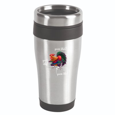 Guess What Chicken Butt Guess Why Chicke Thigh Guess Who Poo Gift 16oz Travel Tumbler