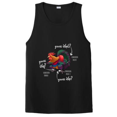 Guess What Chicken Butt Guess Why Chicke Thigh Guess Who Poo Gift PosiCharge Competitor Tank
