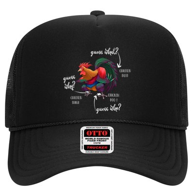 Guess What Chicken Butt Guess Why Chicke Thigh Guess Who Poo Gift Trucker Hat