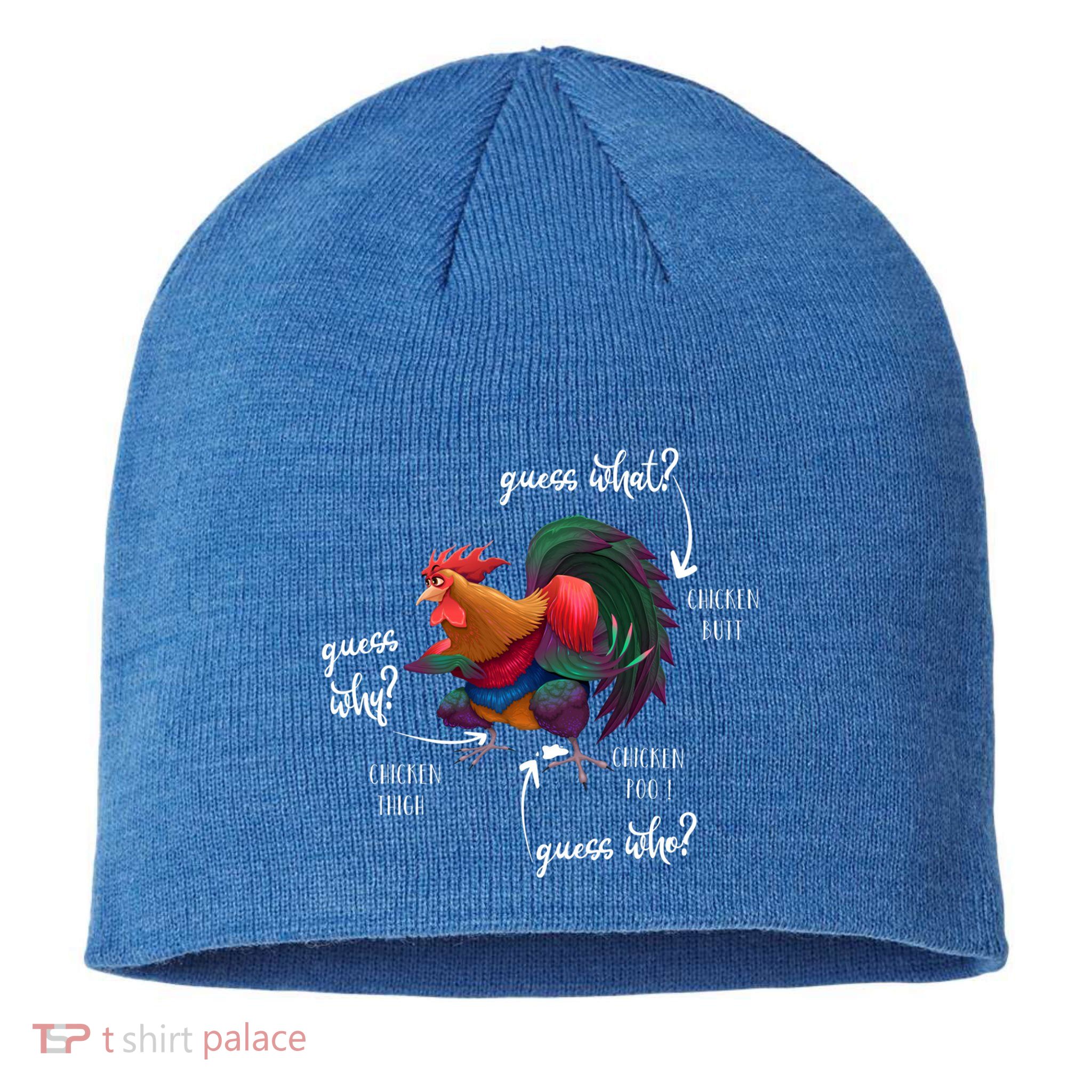Guess What Chicken Butt Guess Why Chicke Thigh Guess Who Poo Gift Sustainable Beanie