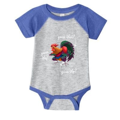 Guess What Chicken Butt Guess Why Chicke Thigh Guess Who Poo Gift Infant Baby Jersey Bodysuit