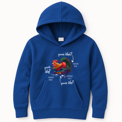 Guess What Chicken Butt Guess Why Chicke Thigh Guess Who Poo Gift Kids Hoodie