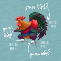 Guess What Chicken Butt Guess Why Chicke Thigh Guess Who Poo Gift Sueded Cloud Jersey T-Shirt