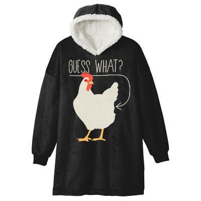 Guess What Chicken Butt Hooded Wearable Blanket