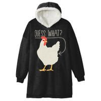 Guess What Chicken Butt Hooded Wearable Blanket