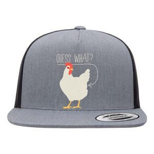 Guess What Chicken Butt Flat Bill Trucker Hat