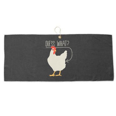 Guess What Chicken Butt Large Microfiber Waffle Golf Towel