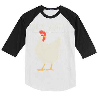 Guess What Chicken Butt Kids Colorblock Raglan Jersey