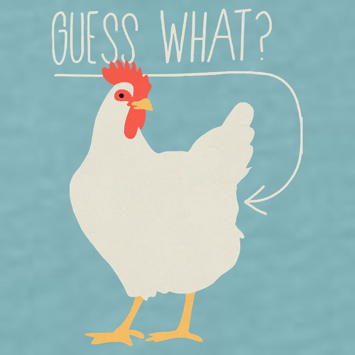 Guess What Chicken Butt Sueded Cloud Jersey T-Shirt
