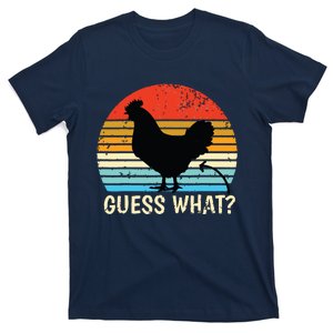 Guess What Chicken Butt Farm Joke Funny Chickens Lover T-Shirt