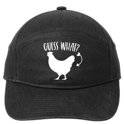 Guess What Chicken Butt Funny Rhyme Song Chicken Lovers 7-Panel Snapback Hat