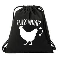 Guess What Chicken Butt Funny Rhyme Song Chicken Lovers Drawstring Bag