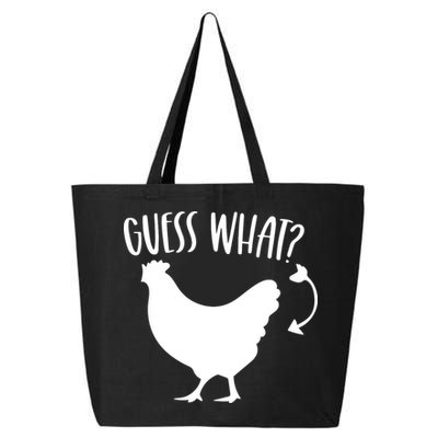 Guess What Chicken Butt Funny Rhyme Song Chicken Lovers 25L Jumbo Tote