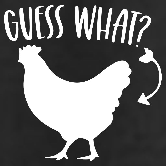 Guess What Chicken Butt Funny Rhyme Song Chicken Lovers 25L Jumbo Tote