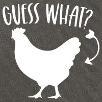 Guess What Chicken Butt Funny Rhyme Song Chicken Lovers Cotton Canvas Backpack