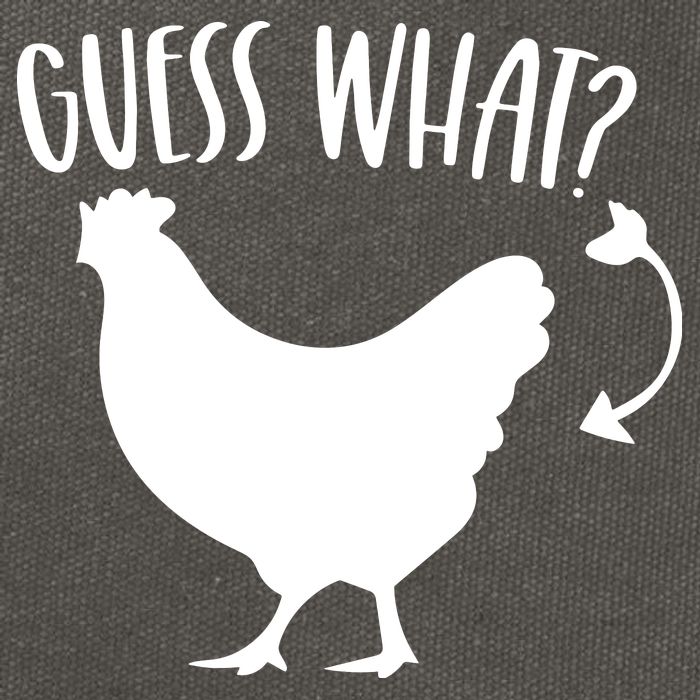 Guess What Chicken Butt Funny Rhyme Song Chicken Lovers Cotton Canvas Backpack