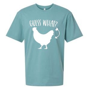 Guess What Chicken Butt Funny Rhyme Song Chicken Lovers Sueded Cloud Jersey T-Shirt