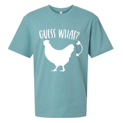 Guess What Chicken Butt Funny Rhyme Song Chicken Lovers Sueded Cloud Jersey T-Shirt