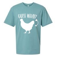 Guess What Chicken Butt Funny Rhyme Song Chicken Lovers Sueded Cloud Jersey T-Shirt