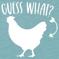 Guess What Chicken Butt Funny Rhyme Song Chicken Lovers Sueded Cloud Jersey T-Shirt