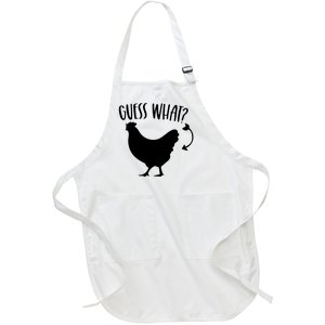 Guess What Chicken Butt Funny Rhyme Song Chicken Lovers Full-Length Apron With Pockets