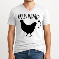 Guess What Chicken Butt Funny Rhyme Song Chicken Lovers V-Neck T-Shirt