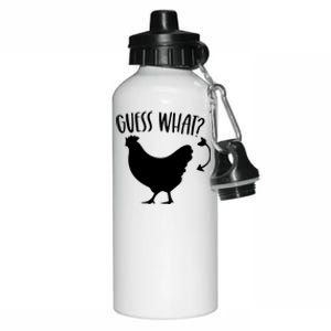 Guess What Chicken Butt Funny Rhyme Song Chicken Lovers Aluminum Water Bottle