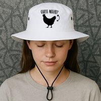 Guess What Chicken Butt Funny Rhyme Song Chicken Lovers Bucket Hat