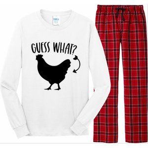 Guess What Chicken Butt Funny Rhyme Song Chicken Lovers Long Sleeve Pajama Set