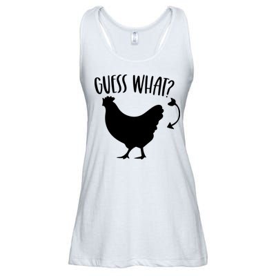 Guess What Chicken Butt Funny Rhyme Song Chicken Lovers Ladies Essential Flowy Tank